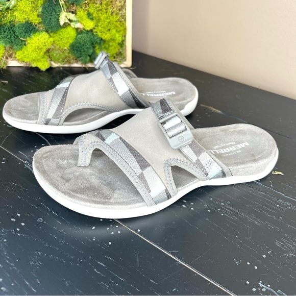 ⭐️ Merrell District 3 Post Sandal Brindle Color Size 6 - Picture 5 of 11